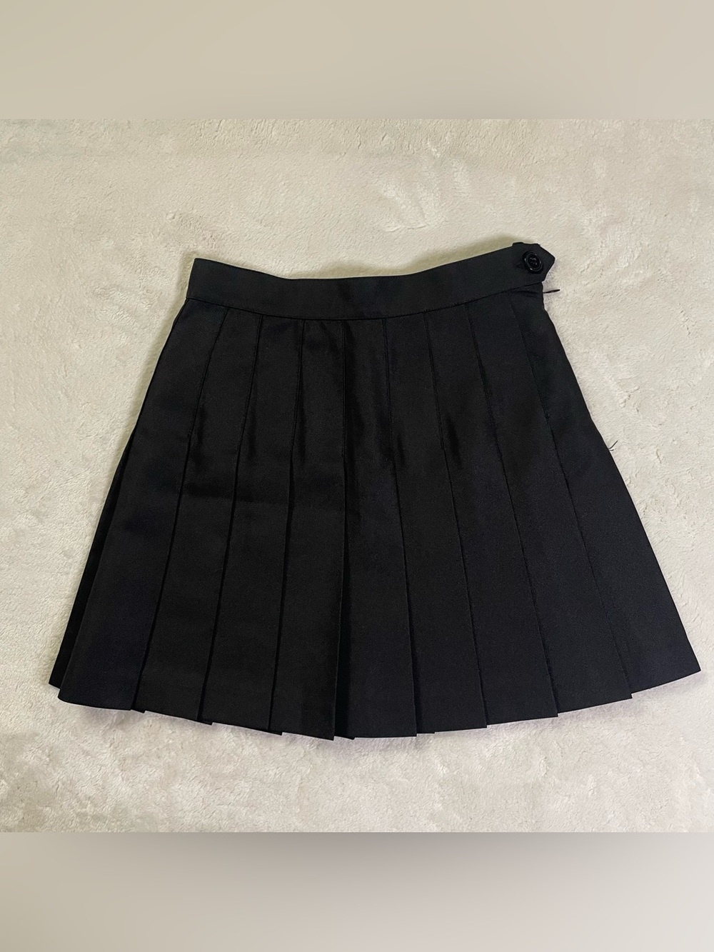 American Apparel Black Pleated Micro Skirt size XXS